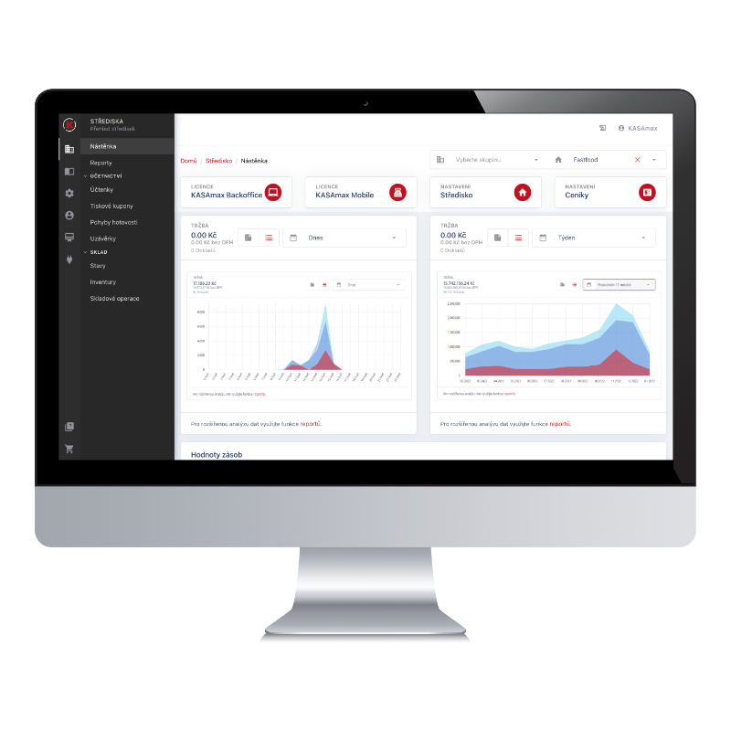 Vzdálená správa KASAmax Backoffice