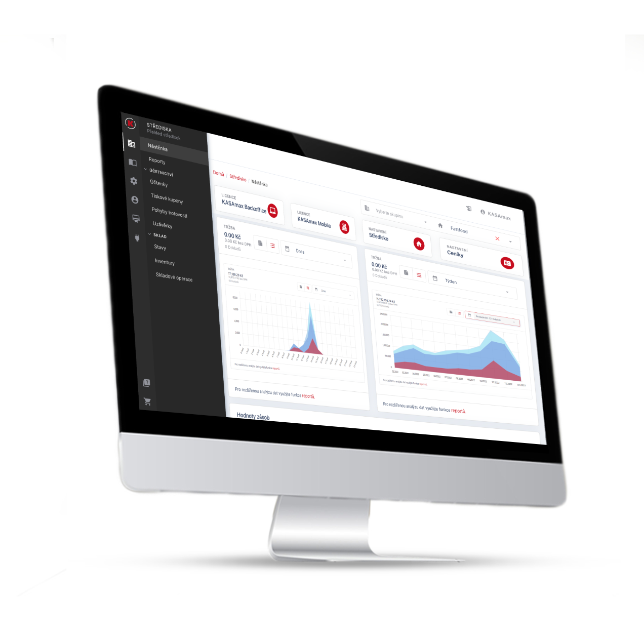 Vzdálená správa KASAmax Backoffice